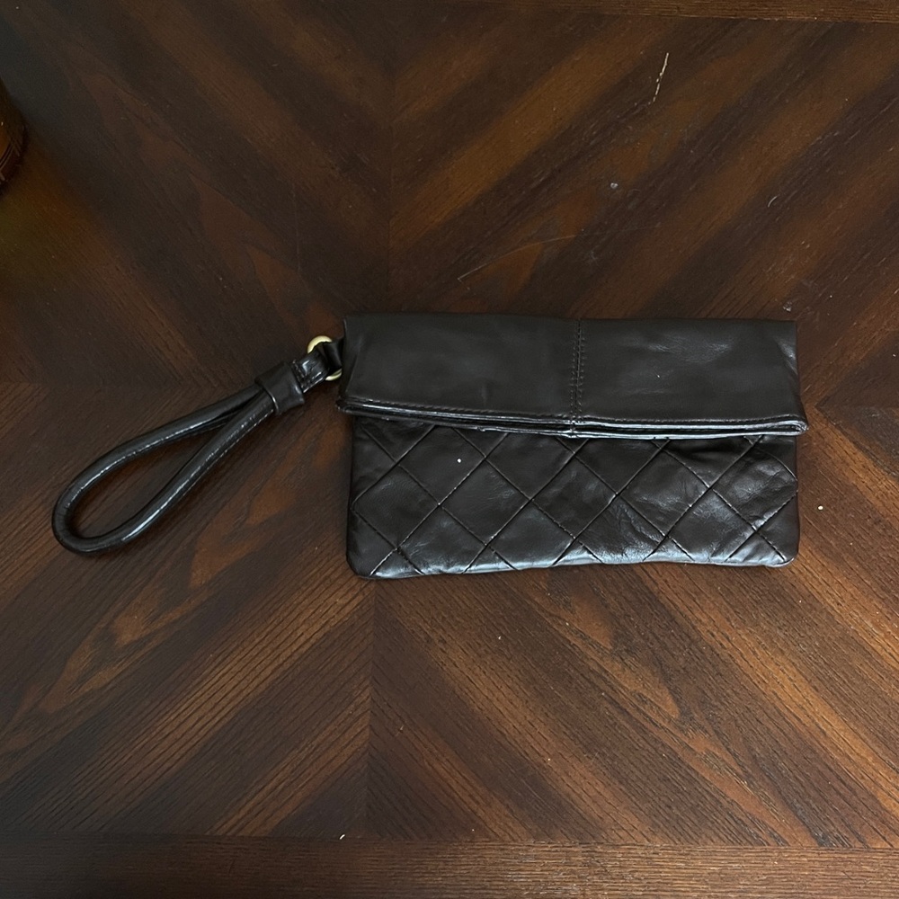 Rough Roses Leather Wristlet